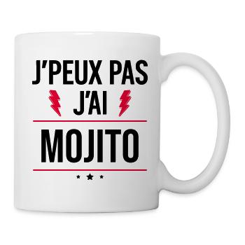 J’peux pas j’ai mojito Humour Apéro - Mug blanc - blanc - Droite