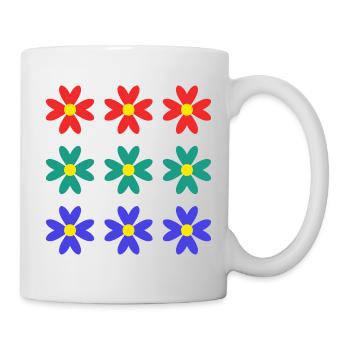FLEUR. NATURE. ECOLOGIE. ANNIVERSAIRE. FÊTE - Mug blanc - blanc - Droite