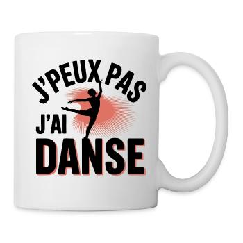 Ich kann nicht, ich habe Tanz - Tasse - Weiß - Rechts