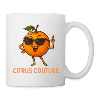 Sonnenorange Couture - Tasse - Weiß - Rechts