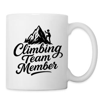 Klettern Berge Team - Tasse - Weiß - Rechts