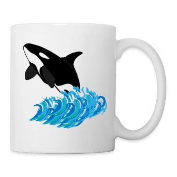 Orca-Druck - Tasse - Weiß - Rechts