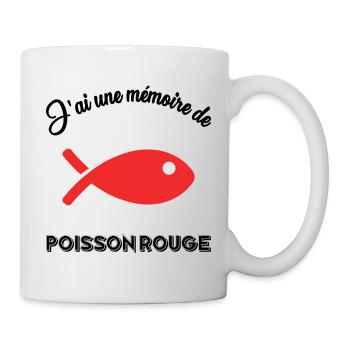 POISSON. MEMOIRE. SARDINE. POISSON D'AVRIL. MER - Mug blanc - blanc - Droite