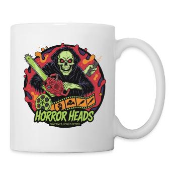 Horror Heads Sensenmann mit Kettensäge - Tasse - Weiß - Rechts