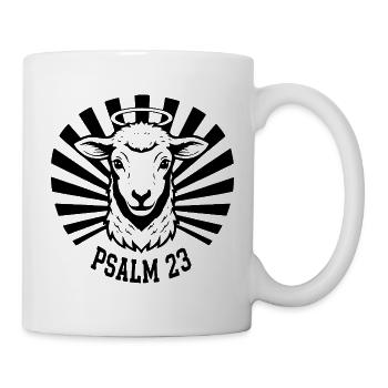 Psalm23-Lamm - Tasse - Weiß - Rechts