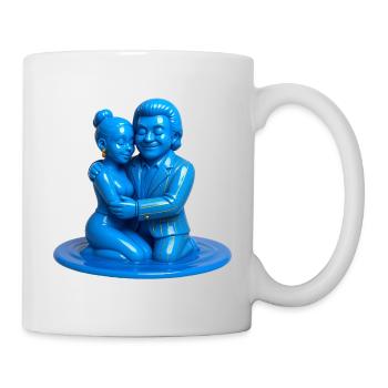 LOVERS #1 - peace & love - Mug blanc - blanc - Droite