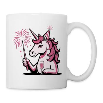 New Year's Eve Unicorn 2026 - Mug - white - Right