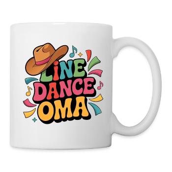 Grand-mère de la danse en ligne - Mug blanc - blanc - Droite