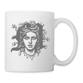 Medusenkopf mit Schlangen - Tasse - Weiß - Rechts