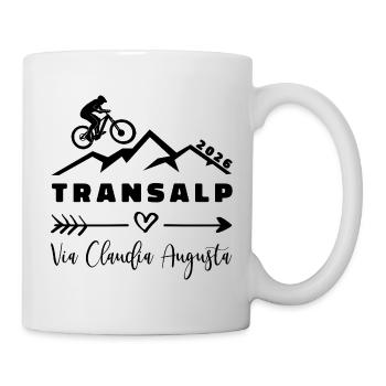 Transalp 2026 - Fahrrad - Via Claudia Augusta - Tasse - Weiß - Rechts