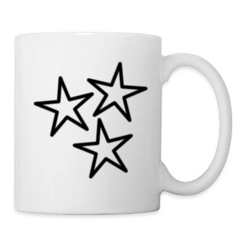 STAR. VALENTINSTAG. HERZ. ICH LIEBE DICH. ICH LIEBE - Tasse - Weiß - Rechts