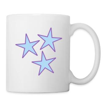 STAR. VALENTINSTAG. HERZ. ICH LIEBE DICH. ICH LIEBE - Tasse - Weiß - Rechts