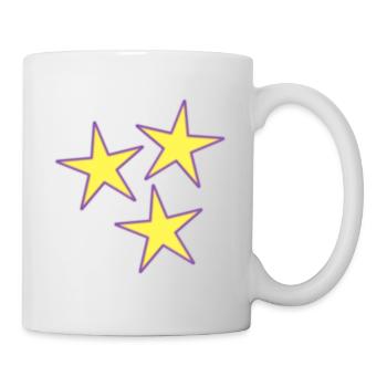 STAR. VALENTINSTAG. HERZ. ICH LIEBE DICH. ICH LIEBE - Tasse - Weiß - Rechts
