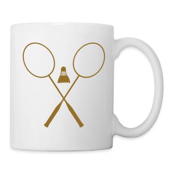 Badminton - Sport - Racket - Mug - white - Right