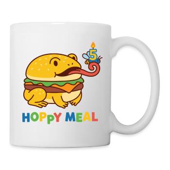 Grenouille du 5e anniversaire de Hoppy Meal - Mug blanc - blanc - Droite