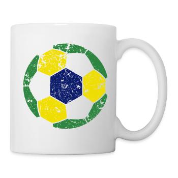 Brazil Soccer Ball Fußball - Mug - white - Right