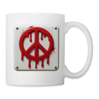 PEACE EMERGENCY #2 - peace & love - Mug blanc - blanc - Droite