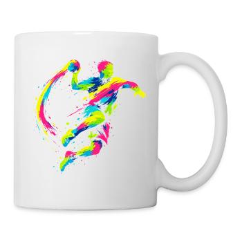 Handball Trainer Handballer Lustig Spruch - Tasse - Weiß - Rechts