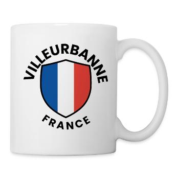 Villeurbanne France Shield - Mug - white - Right