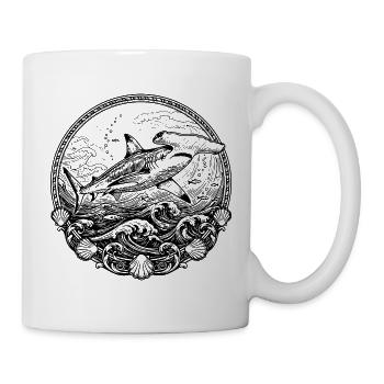hammerhead shark - Mug - white - Right