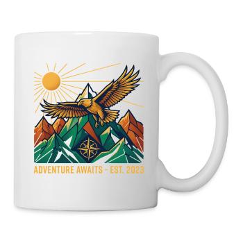 Adventure awaits - Tasse - Weiß - Rechts