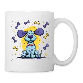 Stardog in colorful orbit - Mug - white - Right