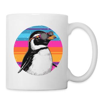 Penguin Neon-Goggles Retro - Tasse - Weiß - Rechts