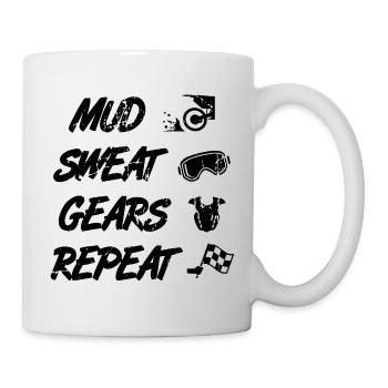 Motocross Routine - Mug blanc - blanc - Droite