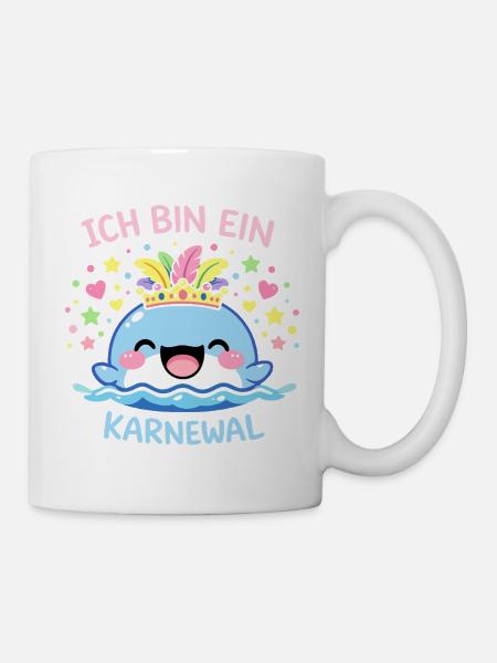 Ich bin ein Karnewal Karneval Fasching Geschenk - Tasse - Weiß