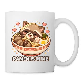 Ramen Waschbär Nudeln - Tasse - Weiß - Rechts