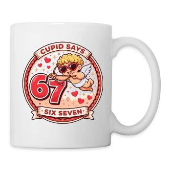 Cupid Tage 67 Liebe Lustig Geschenk Valentinstag - Tasse - Weiß - Rechts
