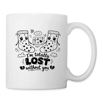 Totally Lost Without You Doodle Statement - Mug - white - Right