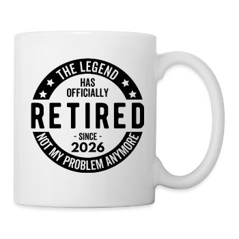 The Legend Has Officially Retired Since 2026 - Mug - white - Right
