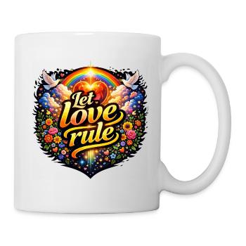 Que l’amour règne - Mug blanc - blanc - Droite