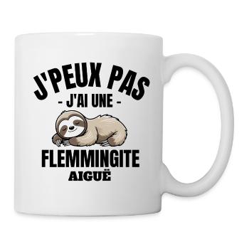 Faulheit, Müdigkeit, Ruhe - Tasse - Weiß - Rechts