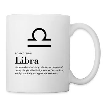 Libra - Zodiac sign - Tasse - Weiß - Rechts