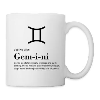 Gemini - Zodiac sign - Tasse - Weiß - Rechts