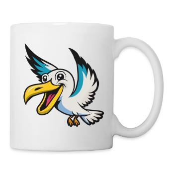 Merry Pelican Mascot - Mug - white - Right