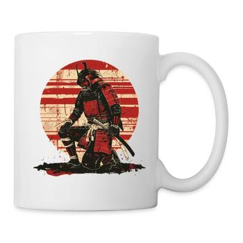 Regard de bataille des Samouraïs Rouges, Ronin - Mug blanc - blanc - Droite