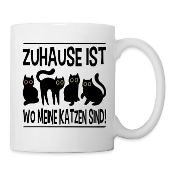 Cadeau de maman chat propriétaire de chat - Mug blanc - blanc - Droite