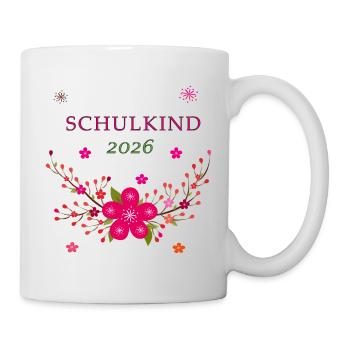 Schulkind 2026  - Tasse - Weiß - Rechts