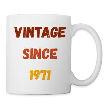 Anniversaire 1971 - Millésime depuis 1971 - Mug blanc - blanc - Droite