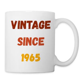 Geburtstag 1965 - Millésime depuis 1965 - Mug blanc - blanc - Droite