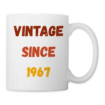 Geburtstag 1967 - Millésime depuis 1967 - Mug blanc - blanc - Droite