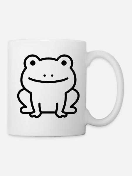 Frosch - Tasse - Weiß