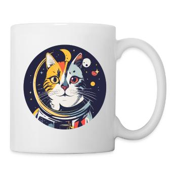 Cats Cosmos Astronaut Space Cat Portrait - Mug - white - Right