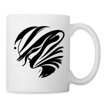 Abstract Face - Elegant - Mug - white - Right