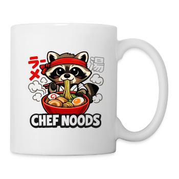 Chats Ramen Nouilles Anime japonais Manga Kawaii - Mug blanc - blanc - Droite