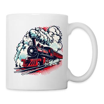 steam locomotive - Mug - white - Right