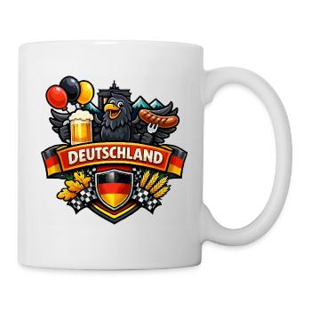 Bandeau animé allemand Bisouille saucisse - Mug blanc - blanc - Droite
